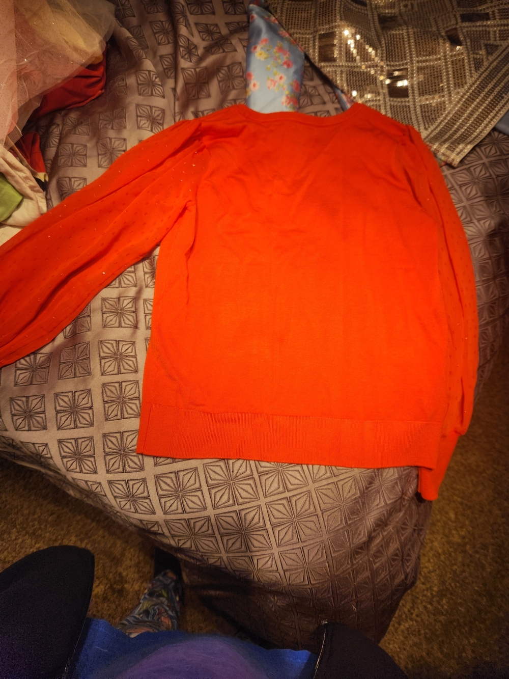 Calvin Klein Orange Crewneck Sweater